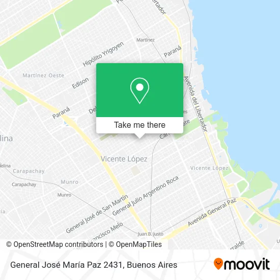 General José María Paz 2431 map