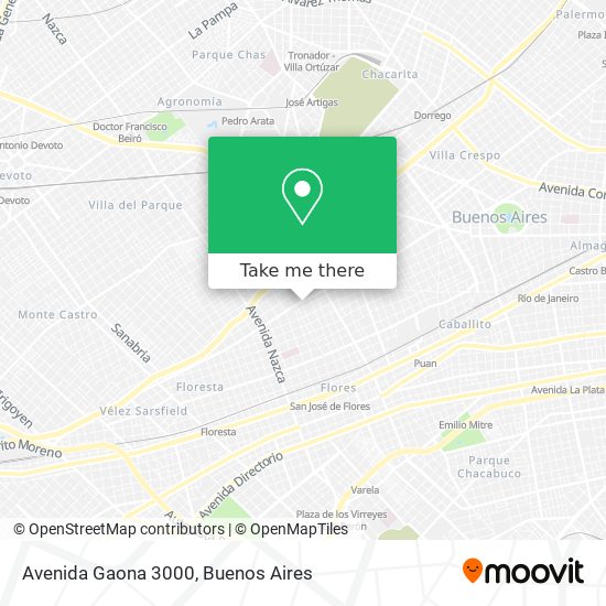 Avenida Gaona 3000 map
