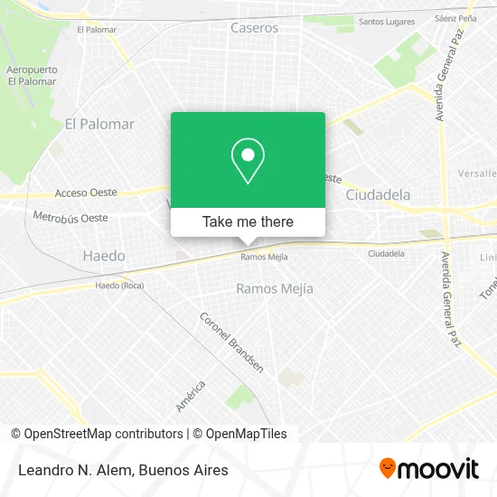 Leandro N. Alem map