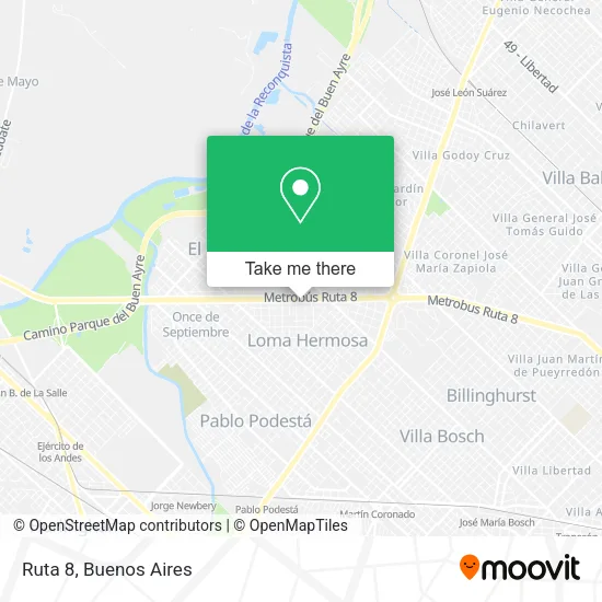 Mapa de Ruta 8