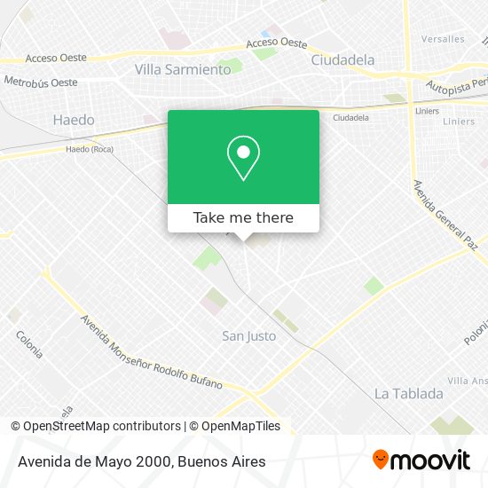 Avenida de Mayo 2000 map