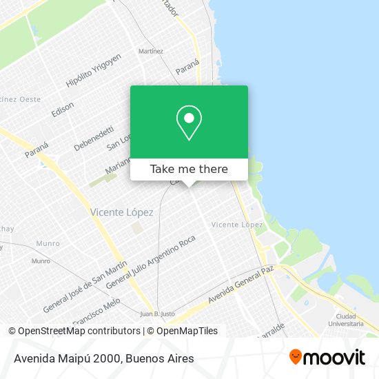 Avenida Maipú 2000 map