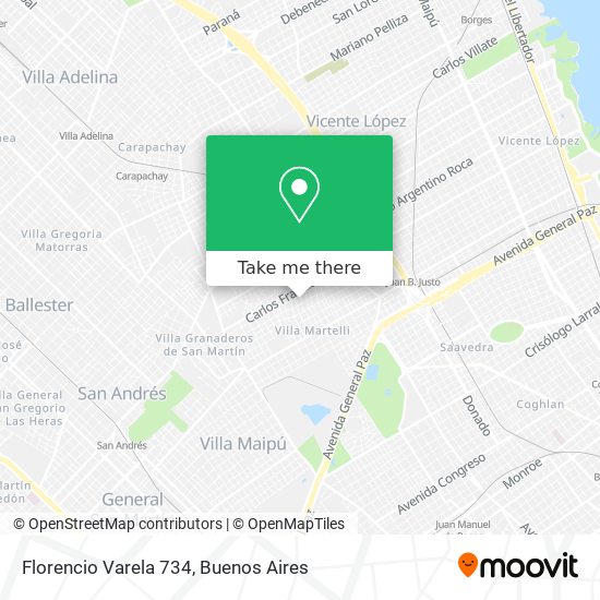 Florencio Varela 734 map