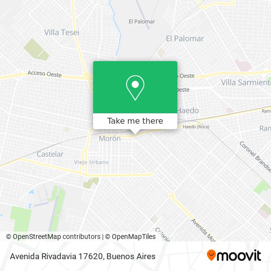 Avenida Rivadavia 17620 map
