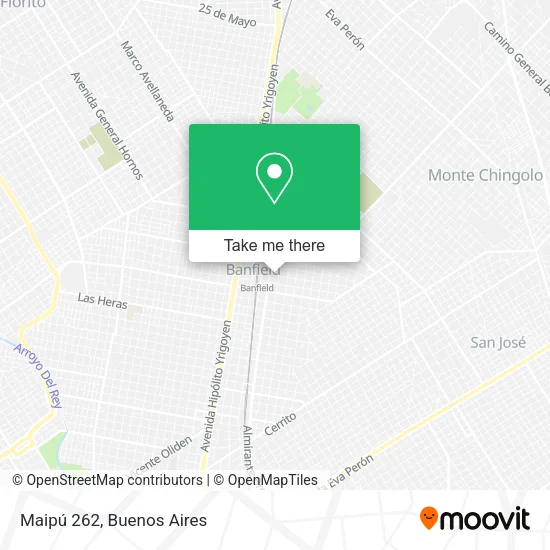 Mapa de Maipú 262