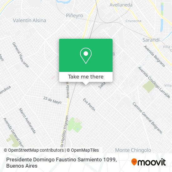 Presidente Domingo Faustino Sarmiento 1099 map