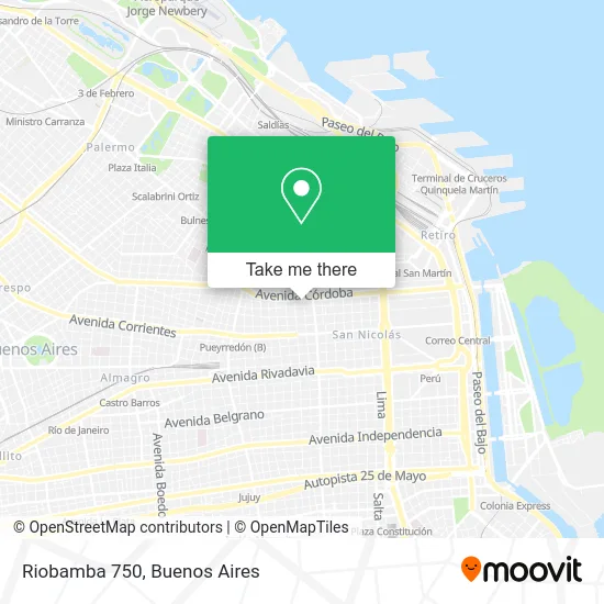 Riobamba 750 map