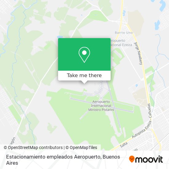 Estacionamiento empleados Aeropuerto map