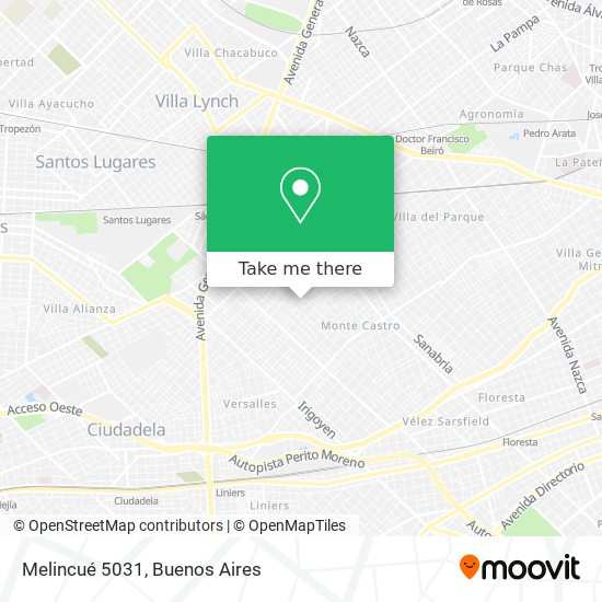 Melincué 5031 map