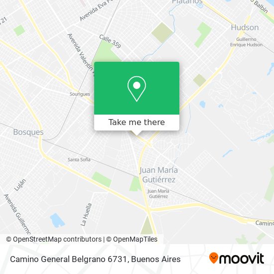 Camino General Belgrano 6731 map