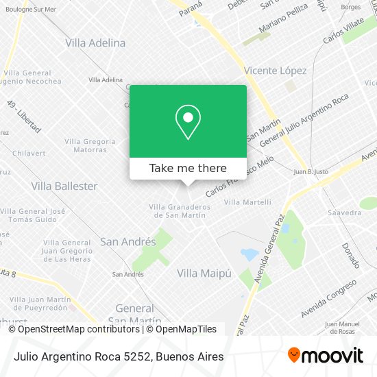 Julio Argentino Roca 5252 map