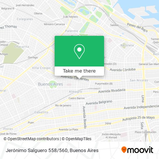 Mapa de Jerónimo Salguero 558/560