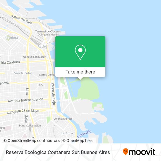 Reserva Ecológica Costanera Sur map