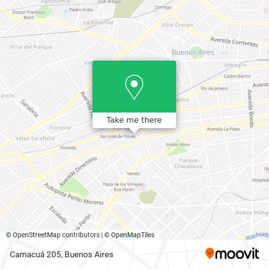 Mapa de Camacuá 205