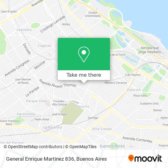 General Enrique Martínez 836 map