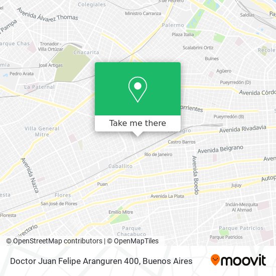 Mapa de Doctor Juan Felipe Aranguren 400