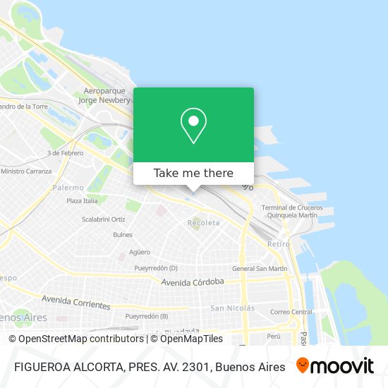 Mapa de FIGUEROA ALCORTA, PRES. AV. 2301