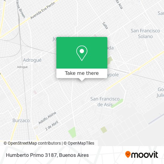 Humberto Primo 3187 map