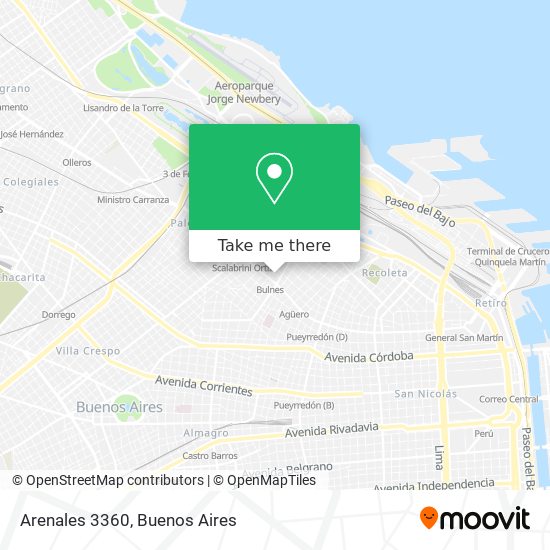 Arenales 3360 map