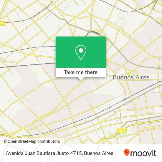 Avenida Juan Bautista Justo 4715 map