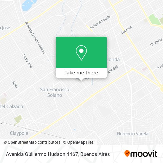 Avenida Guillermo Hudson 4467 map