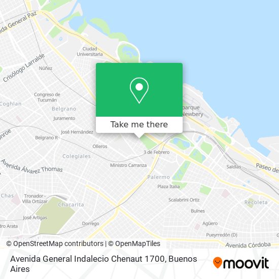 Avenida General Indalecio Chenaut 1700 map