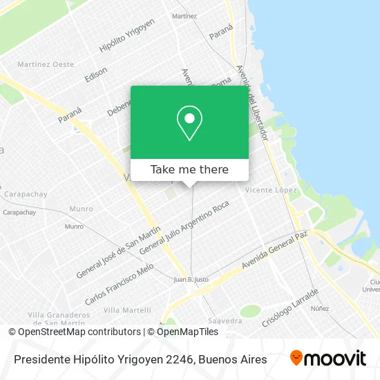 Mapa de Presidente Hipólito Yrigoyen 2246