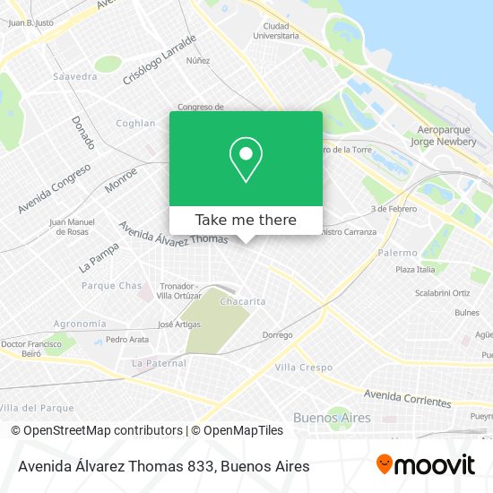 Avenida Álvarez Thomas 833 map