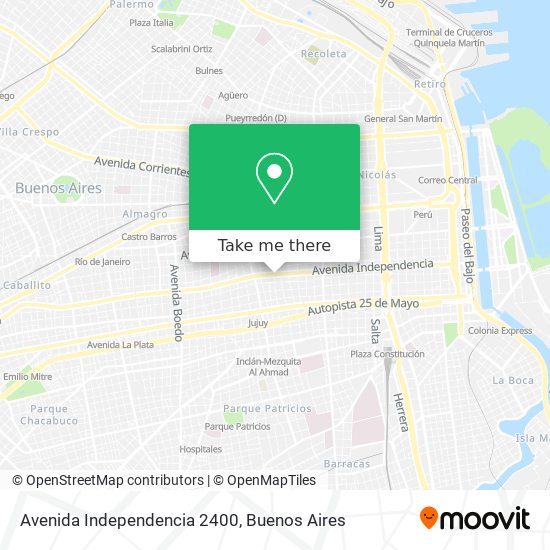 Mapa de Avenida Independencia 2400