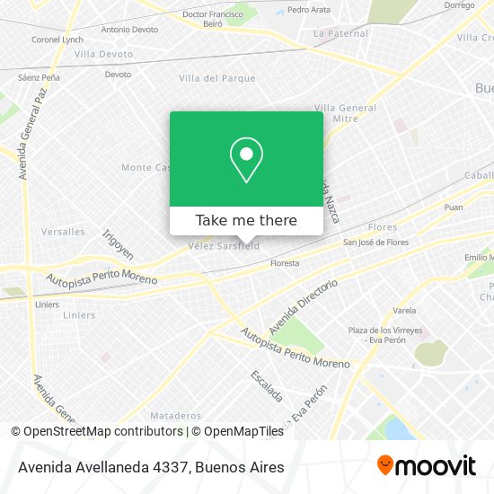 Avenida Avellaneda 4337 map