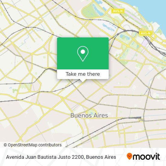 Avenida Juan Bautista Justo 2200 map