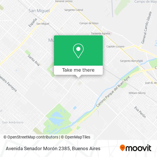 Avenida Senador Morón 2385 map