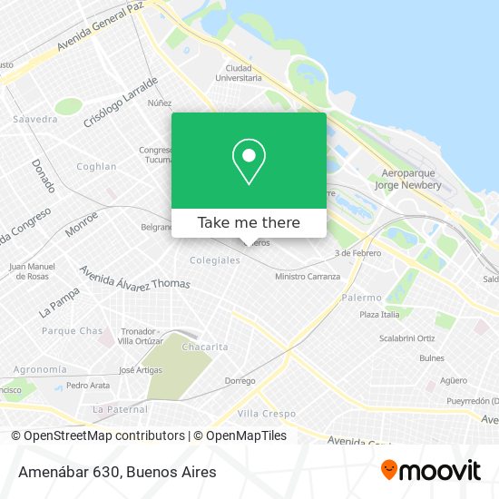 Amenábar 630 map