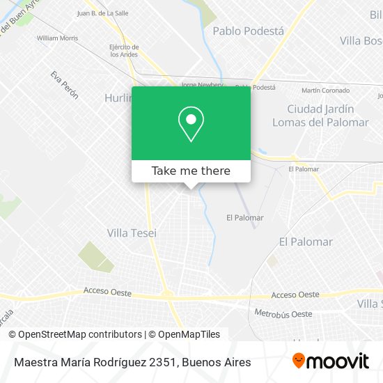 Maestra María Rodríguez 2351 map