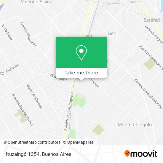 Ituzaingó 1354 map