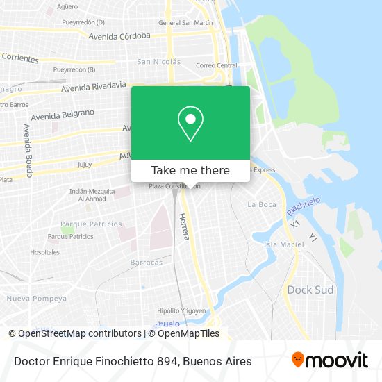 Doctor Enrique Finochietto 894 map