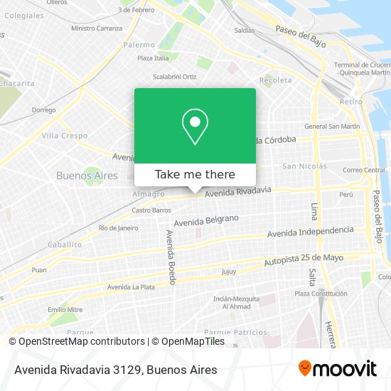 Avenida Rivadavia 3129 map