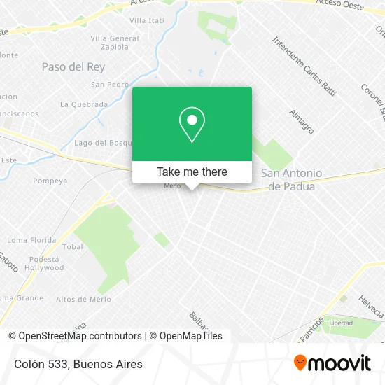Colón 533 map
