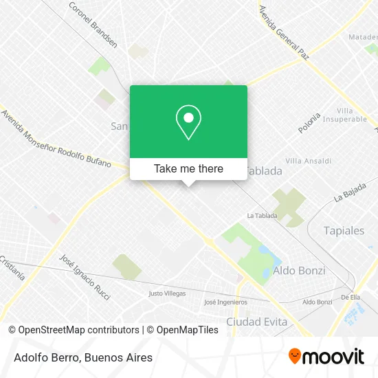 Mapa de Adolfo Berro