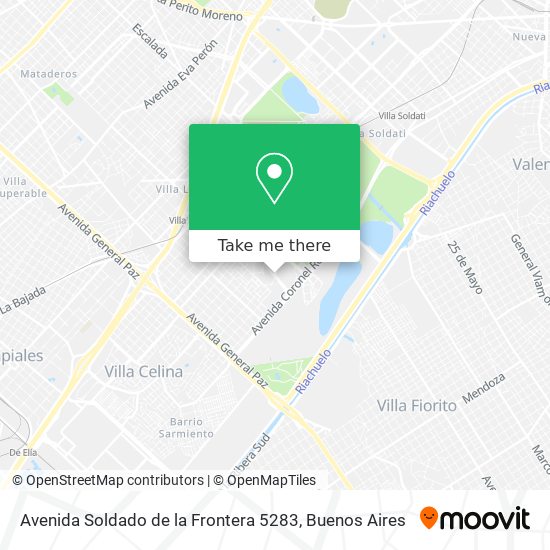 Avenida Soldado de la Frontera 5283 map