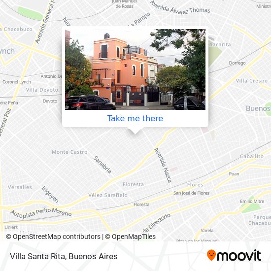 Villa Santa Rita map