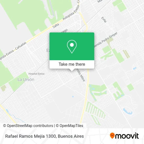 Rafael Ramos Mejía 1300 map
