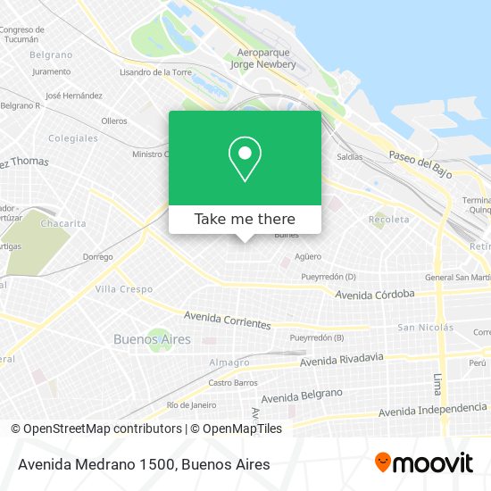 Avenida Medrano 1500 map