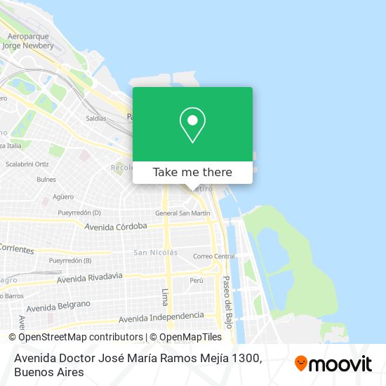 Avenida Doctor José María Ramos Mejía 1300 map