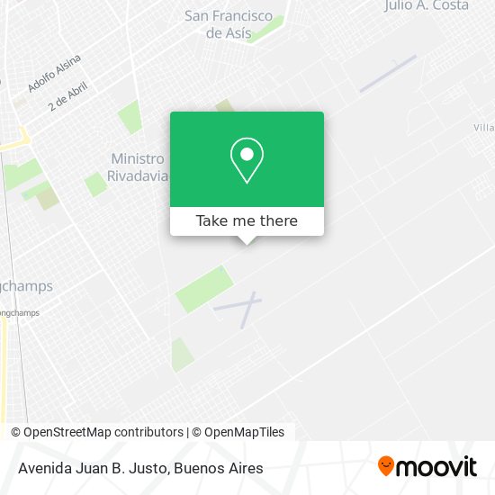 Avenida Juan B. Justo map