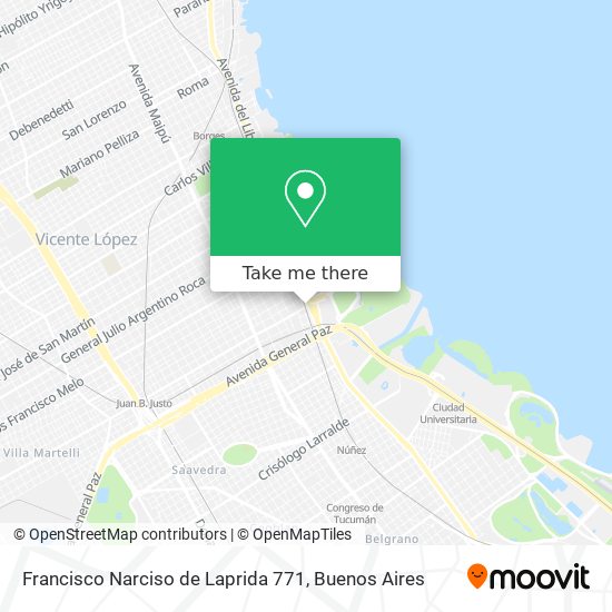Francisco Narciso de Laprida 771 map