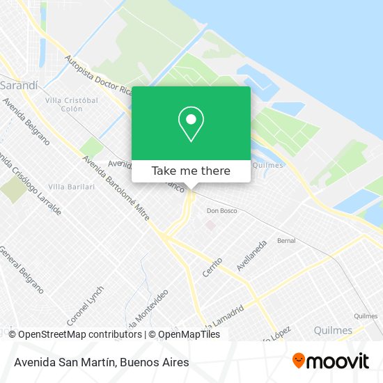 Avenida San Martín map