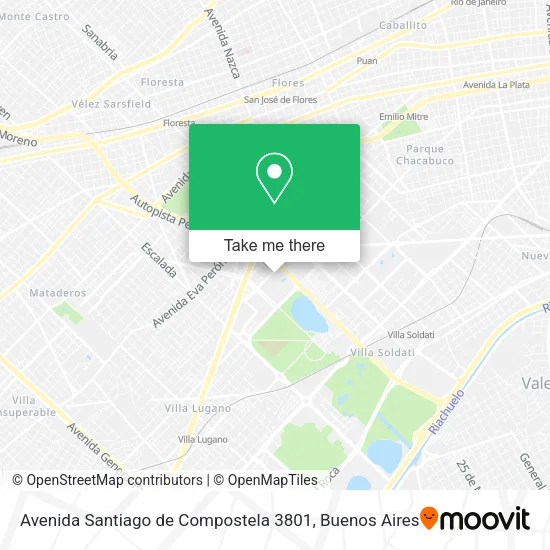 Mapa de Avenida Santiago de Compostela 3801