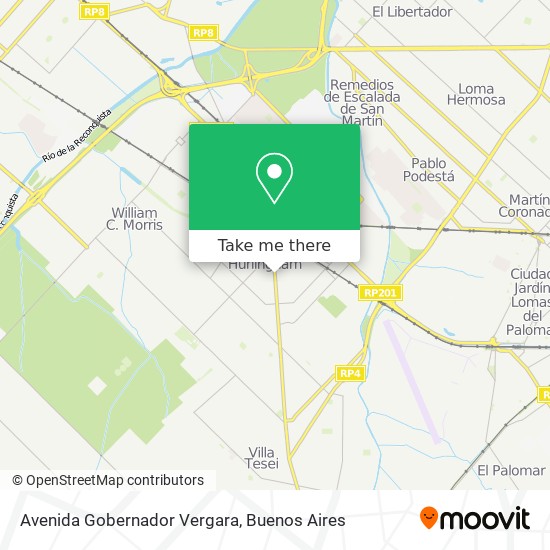 Avenida Gobernador Vergara map