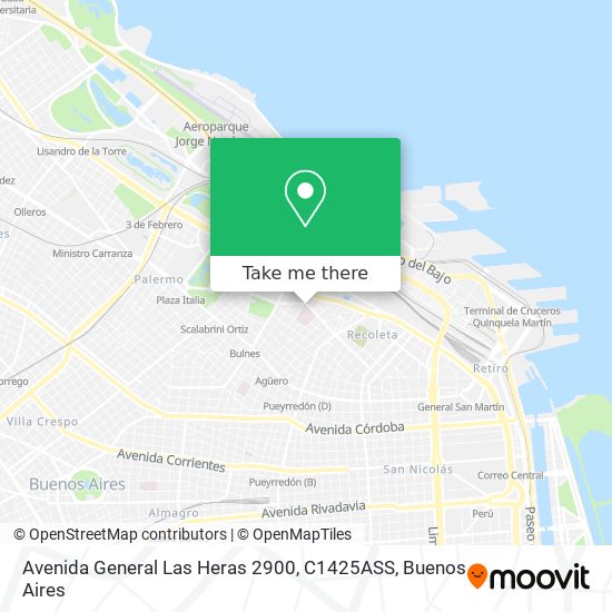 Avenida General Las Heras 2900, C1425ASS map